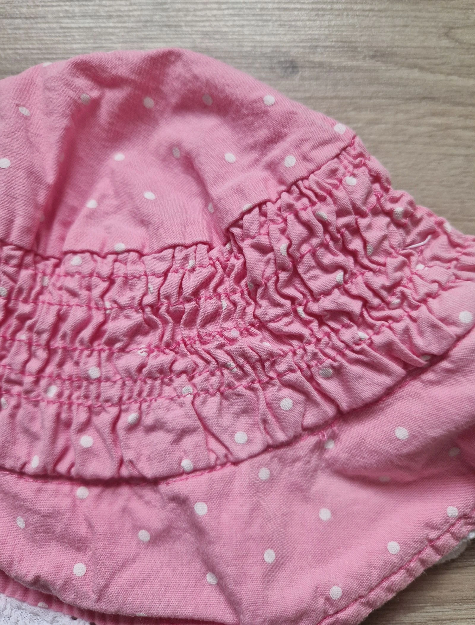 🎀 Sombrero rosa a lunares – Orchestra – 41 cm – buen estado – bebé niña – photo 2